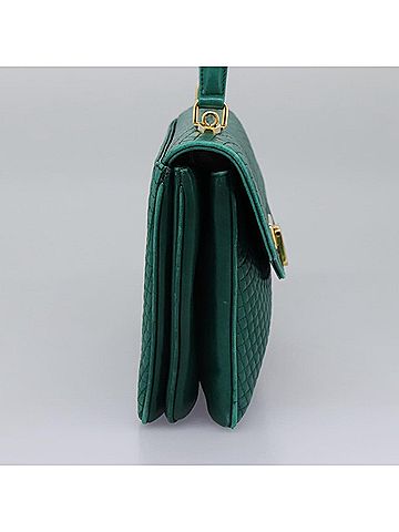 Bally Green Leather Handbag (view 2)