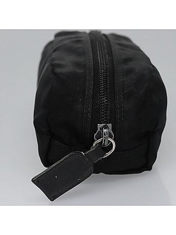 Prada Cosmetic Pouch Black Synthetic Clutch Bag (view 2)