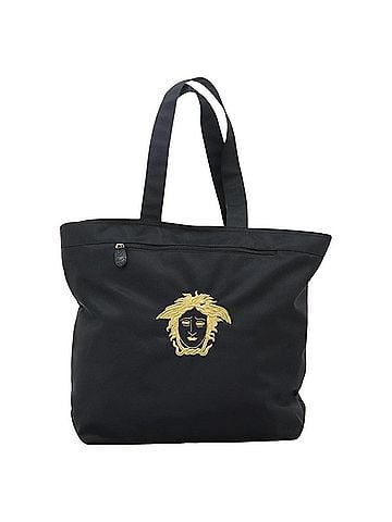 Versace Medusa Black Synthetic Tote Bag (view 1)