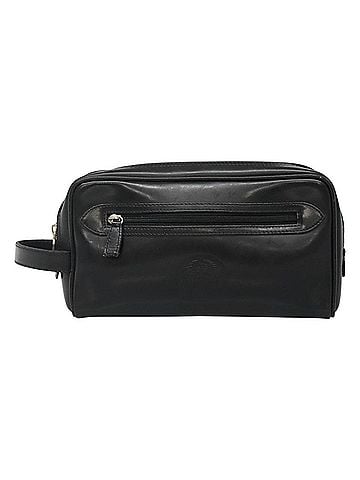 Versace Gianni Black Leather Clutch Bag (view 1)