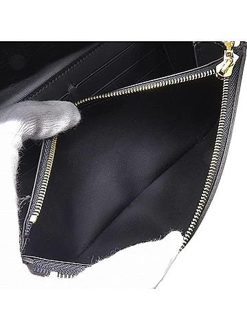 Louis Vuitton Twist Black Leather Clutch Bag (view 2)