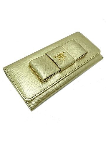 Prada Gold Leather Wallet (view 2)
