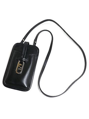 Fendi Black Leather Clutch Bag (view 1)