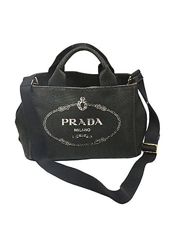 Prada Canapa Black Denim - Jeans Tote Bag (view 1)