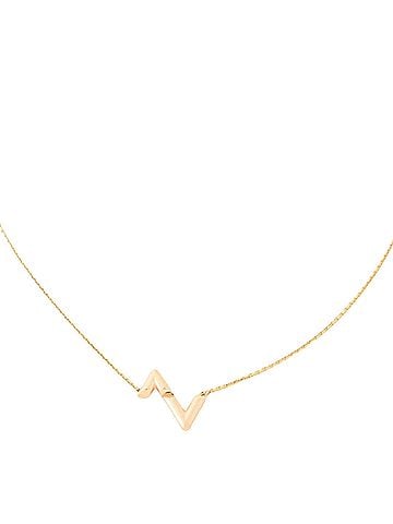 Louis Vuitton Upside Down Lv Volt Gold Rose Gold Necklace Jewelry (view 2)