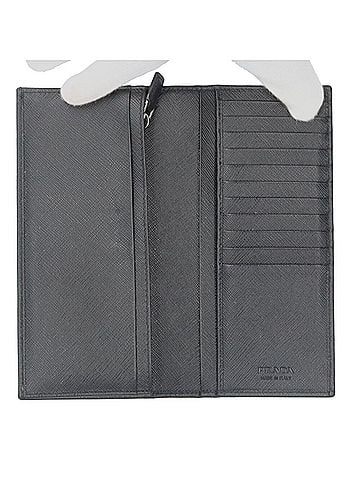Prada Saffiano Black Leather Wallet (view 2)