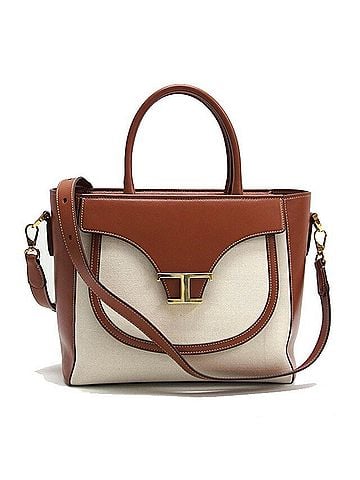 Tod's - Brown Canvas Tote Bag (view 1)