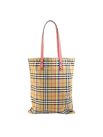 Burberry Nova Check Multicolour Cotton Tote Bag (view 1)