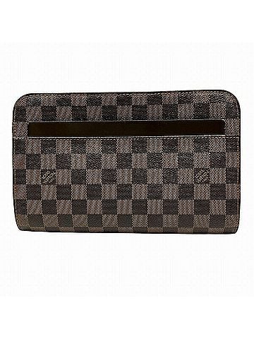 Louis Vuitton Saint Louis Brown Canvas Clutch Bag (view 1)