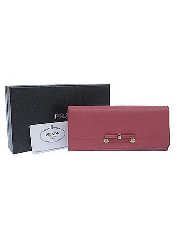 Prada Ribbon Pink Leather Wallet (view 2)