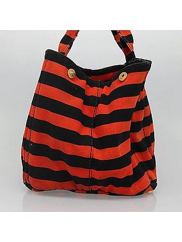 Prada Canapa Multicolour Canvas Tote Bag (view 2)