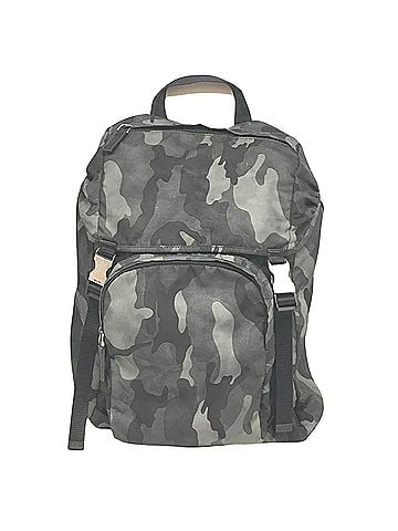 Prada Tessuto Khaki Synthetic Backpack Bag (view 1)