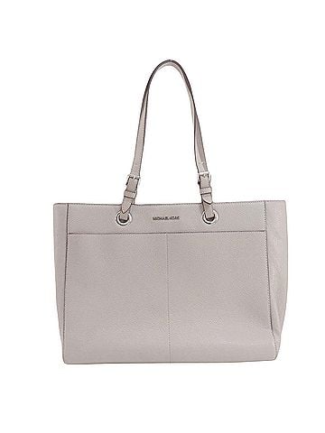 Michael Kors Grey Leather Tote Bag (view 1)