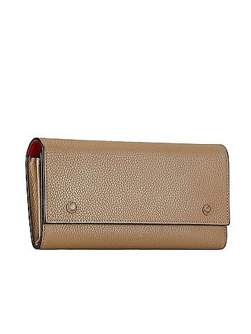 Céline Large Flap Wallet Beige Leather Wallet (view 2)