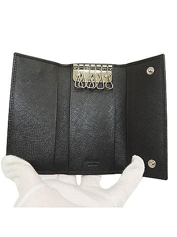 Prada Saffiano Black Leather Wallet (view 2)
