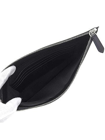 Burberry Brown Leather Clutch Bag (view 2)