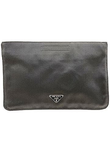 Prada Tessuto Black Synthetic Clutch Bag (view 1)