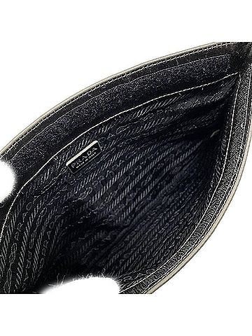 Prada Tessuto Black Synthetic Clutch Bag (view 2)