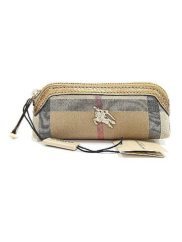 Burberry Beige Canvas Clutch Bag (view 1)