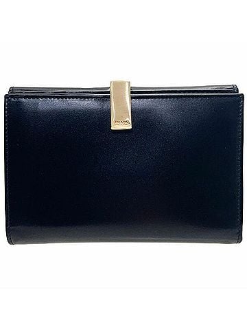 Prada Saffiano Black Leather Wallet (view 1)