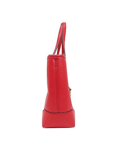 Michael Kors Mercer Red Leather Tote Bag (view 2)