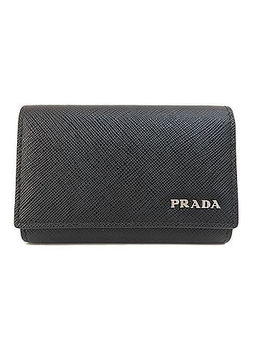 Prada Vitello Black Leather Wallet (view 1)