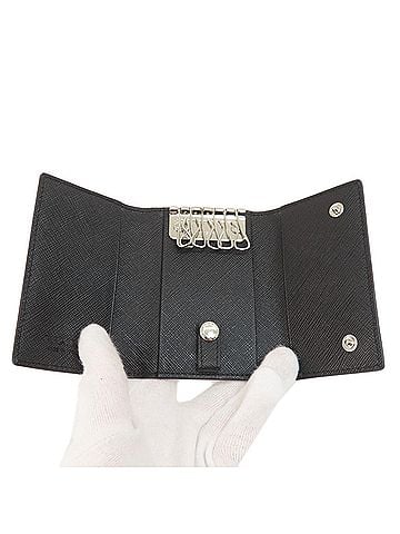Prada Vitello Black Leather Wallet (view 2)