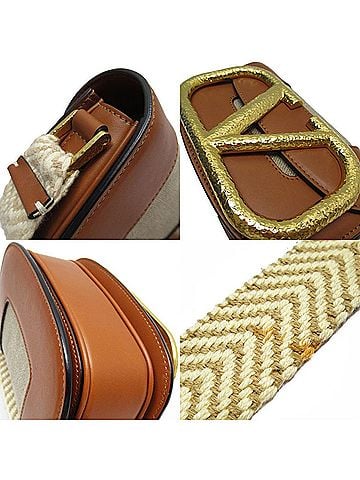 Valentino Garavani - Beige Leather Shopper Bag (view 2)