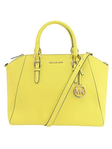Michael Kors Yellow Leather Tote Bag (view 1)