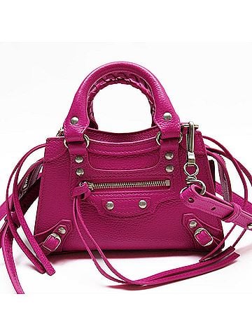 Balenciaga City Nano Pink Leather Handbag (view 1)