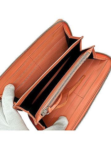 Balenciaga Cagole Orange Leather Wallet (view 2)