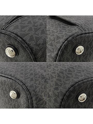 Michael Kors Jet Set Black Canvas Tote Bag (view 2)