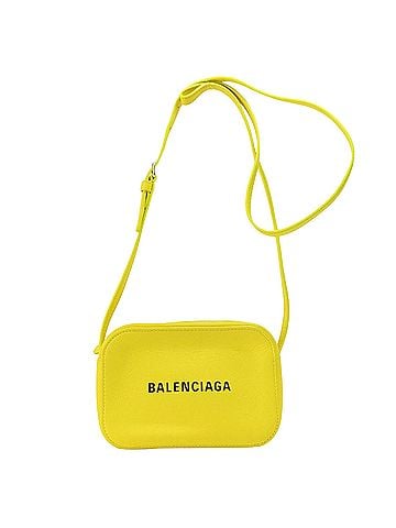 Balenciaga Yellow Leather Shopper Bag (view 1)