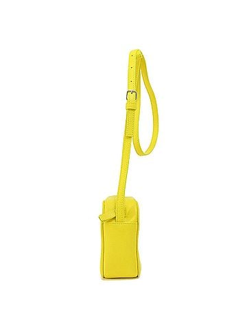 Balenciaga Yellow Leather Shopper Bag (view 2)