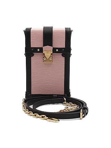 Louis Vuitton Trunk Pink Leather Clutch Bag (view 1)