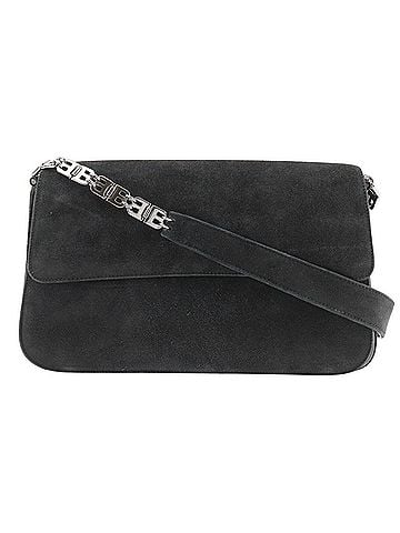 Bally Black Suede Shoulder Bag (view 1)