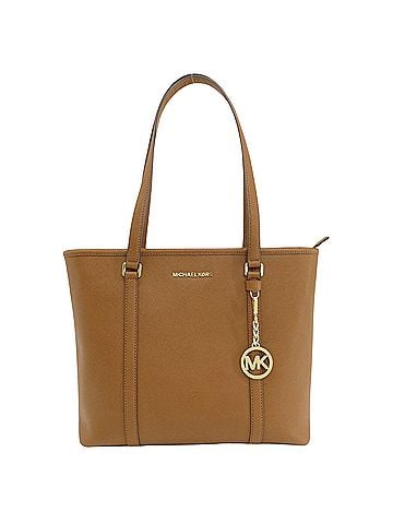 Michael Kors Sady Camel Leather Tote Bag (view 1)