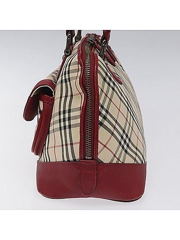 Burberry Nova Check Beige Canvas Handbag (view 2)