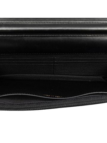 Chanel Suede Black Leather Wallet (view 2)
