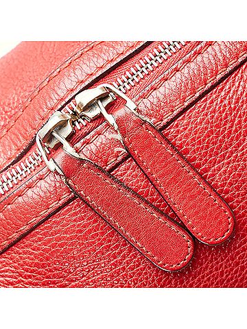 Gucci Bella Red Leather Tote Bag (view 2)