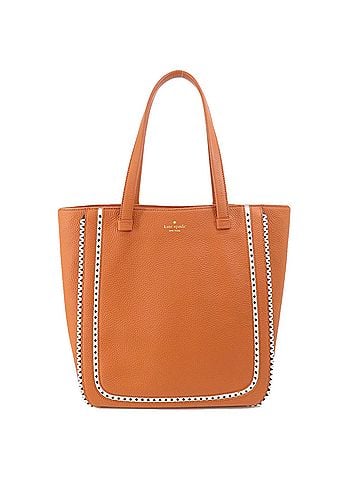 Kate Spade New York Brown Leather Tote Bag (view 1)