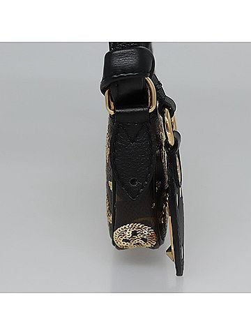 Louis Vuitton Mini Pochette Accessoires Brown Canvas Clutch Bag (view 2)
