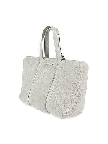 Balenciaga White Wool Shoulder Bag (view 2)