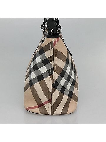 Burberry Nova Check Beige Canvas Tote Bag (view 2)