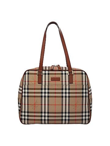 Burberry Nova Check Beige Canvas Tote Bag (view 1)