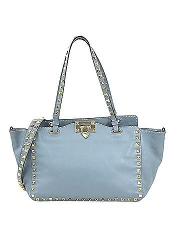 Valentino Garavani Rockstud Blue Leather Shoulder Bag (view 1)