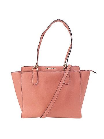 Michael Kors Pink Canvas Tote Bag (view 1)