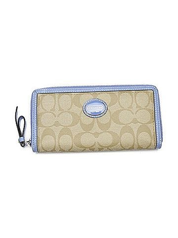 Coach Beige Canvas Wallet (view 1)