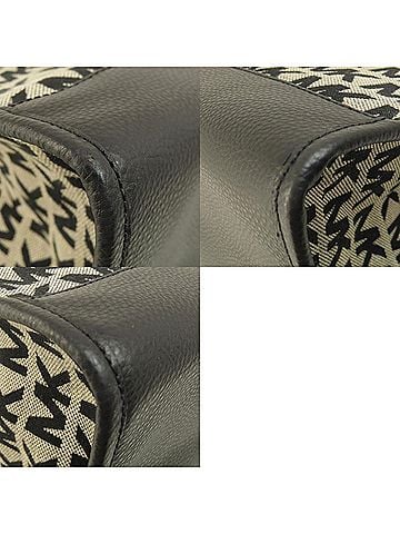 Michael Kors Hudson Black Canvas Tote Bag (view 2)