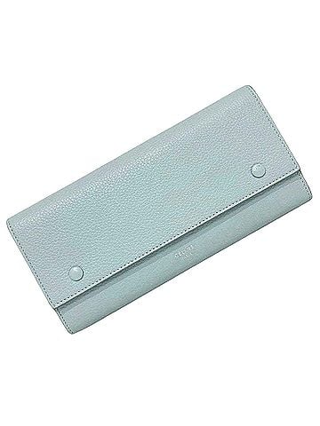 Céline Multifunction Blue Leather Wallet (view 1)